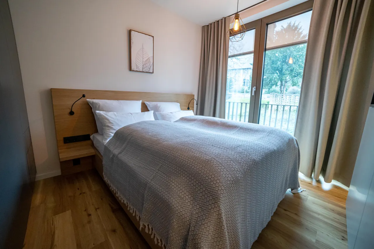 Schlafbereich in Apartment B